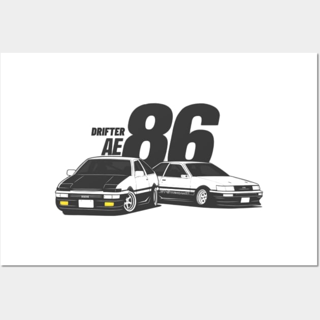 Drifter AE86 Wall Art by MOTOSHIFT